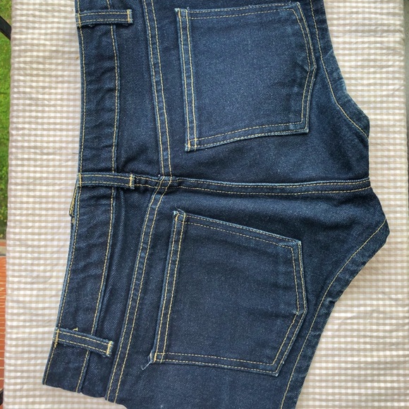 American apparel Jean shorts with buttons - Picture 4 of 4